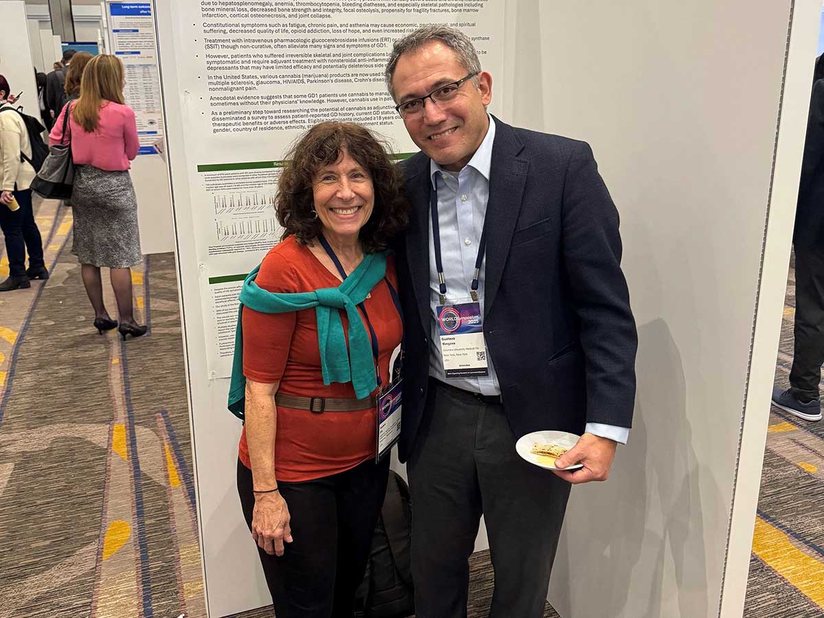 Dr. Robin Ely of NGF and Dr. Gustavo Maegawa of Columbia University at the WORLDSymposium